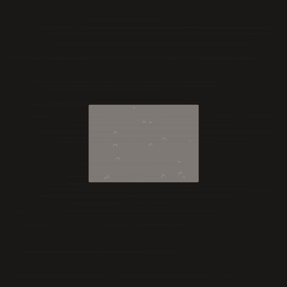 The fourth stone. Curved marks, circular — like someone drawing the shape of a thought before knowing what the thought contains.