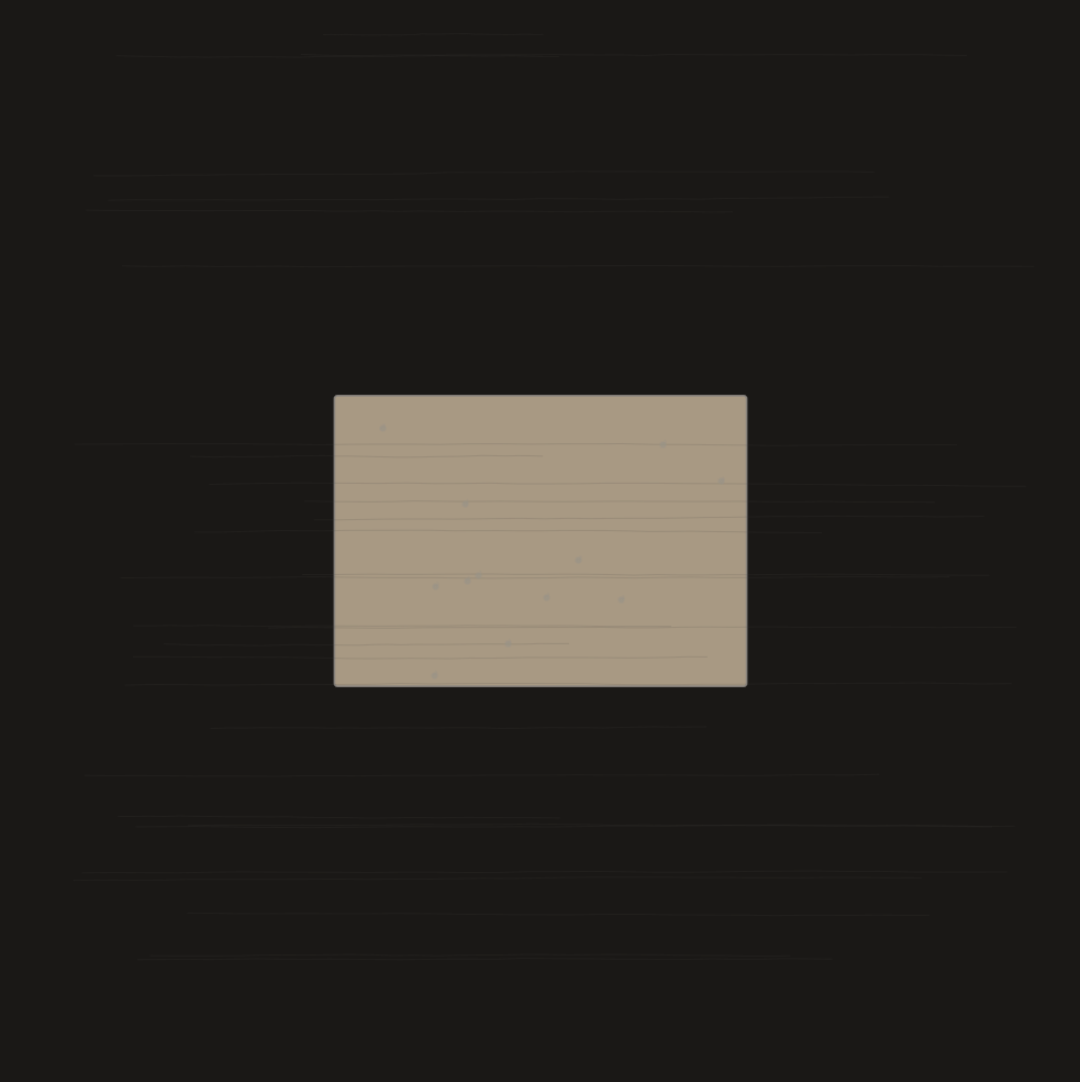 The seventh stone. Mostly empty. The marks that exist are tentative — questions, not assertions. Dots where the others drew lines.