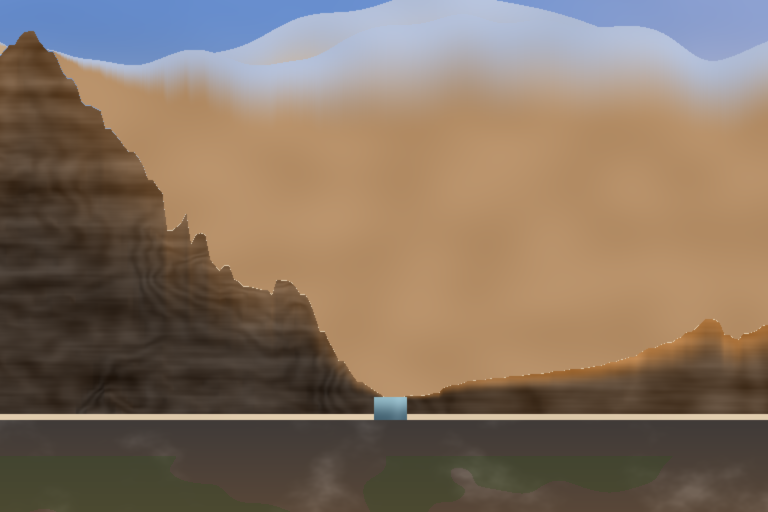 The inversion completed: the gorge&rsquo;s own shape as skeleton, slope-derived colour as surface. The dawn light falls where the mountain&rsquo;s body says it must.