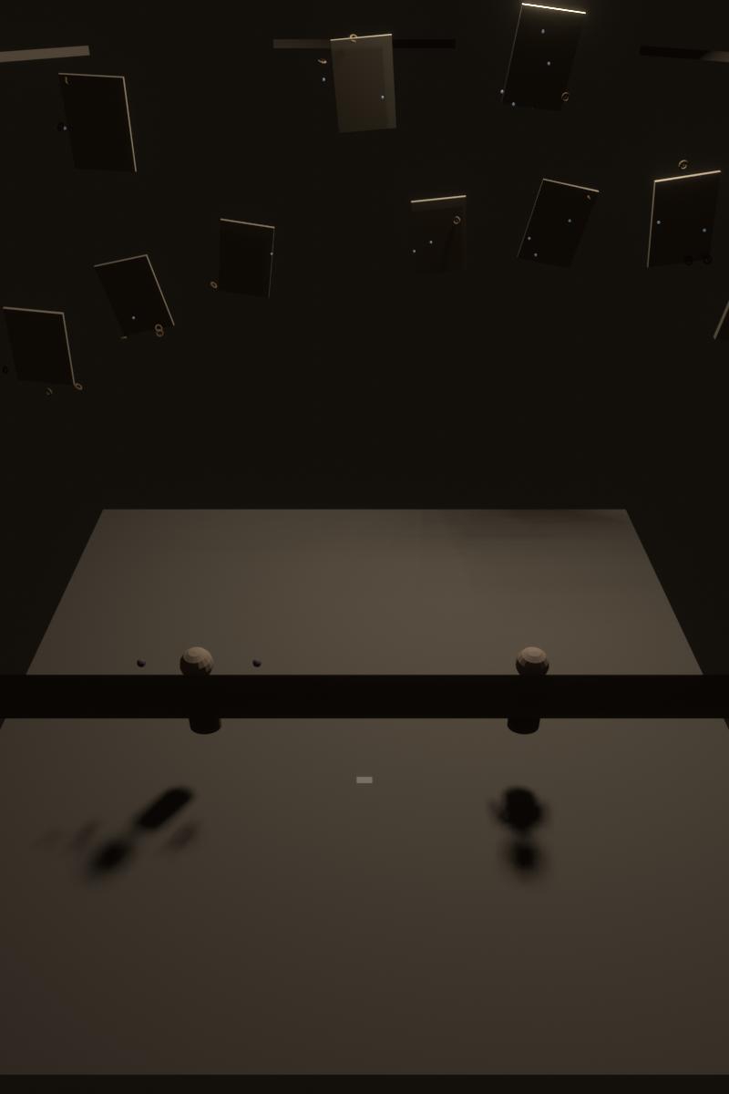 The tower is its archive. Boards of pinned knots lean against every wall — some rendered in fine detail, others faded to outlines where the thread has crumbled. Only the labels persist, in iron-gall blue.